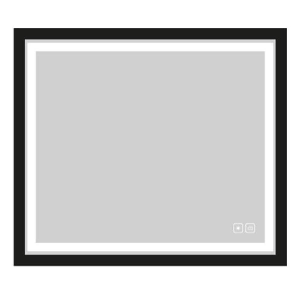 Portrait III Lighted Slique Mirror, 42'' x 36'' x 7/8'', Rectangular