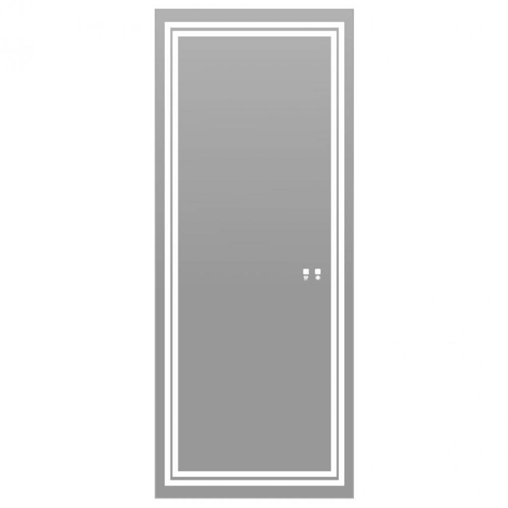 Zen Illuminated Slique Mirror, 30''X 72''. Lumentouch On/Off Dimmer, Switch. D