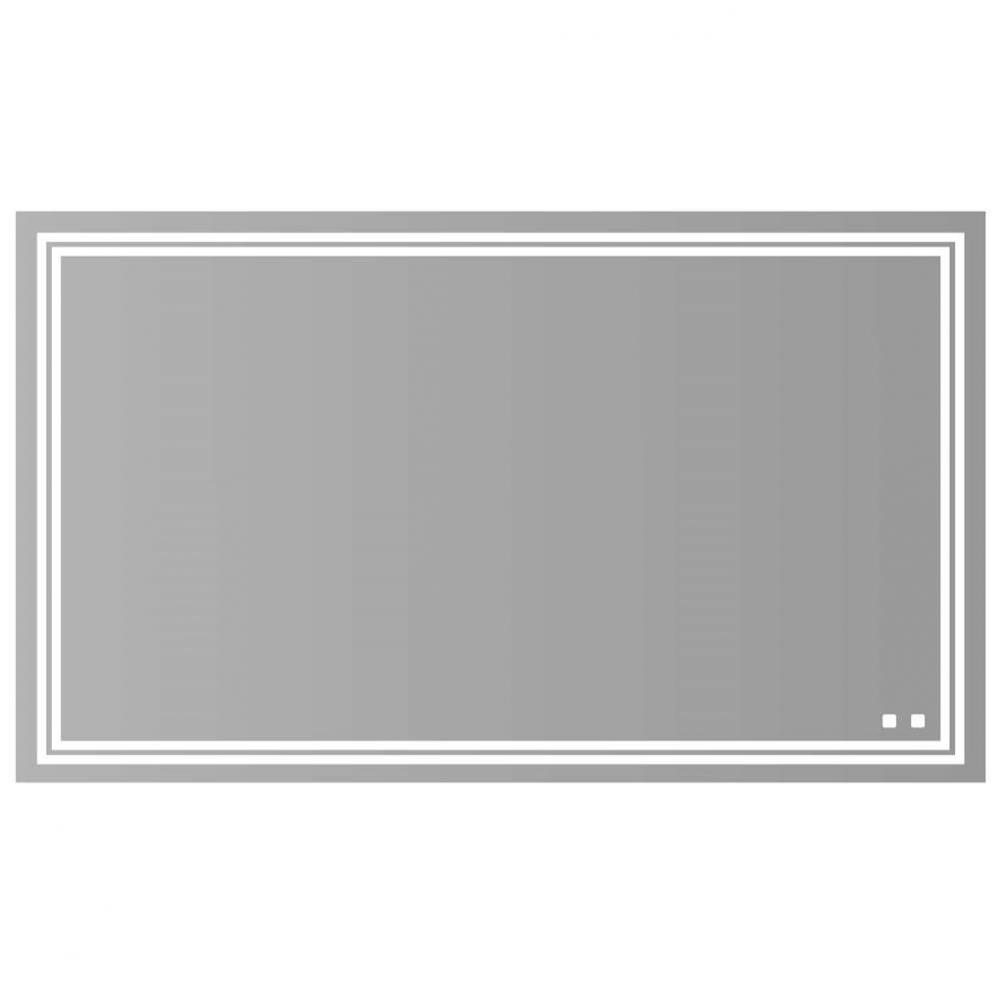 Madeli Zen Lighted Slique Mirror, 72'' x 30'' x 7/8'', Rectangular,