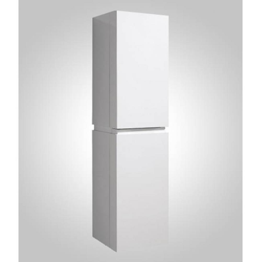 Madeli Urban 16'' Wall Hung Linen Cabinet L Hinged in Glossy White