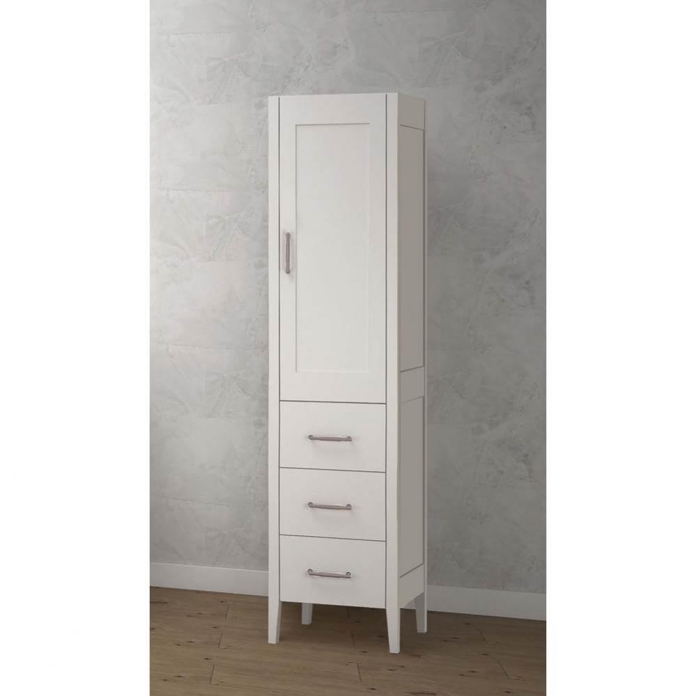 Encore 18''W x 18''D x 76''H Free Standing Linen Cabinet R Hinged In