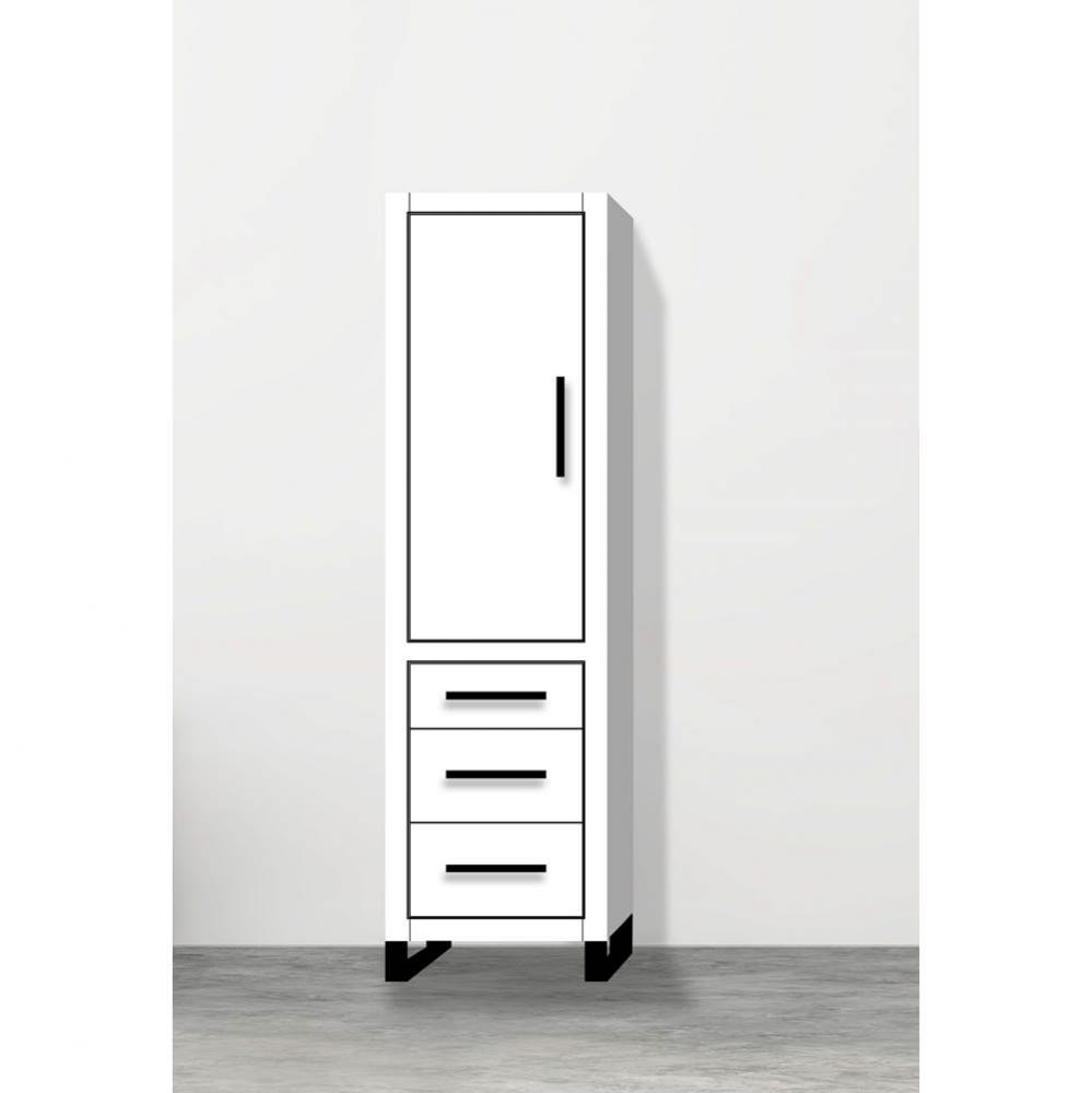 Madeli Estate 20''W x 18''D x 76''H Free Standing Linen Cabinet L Hi