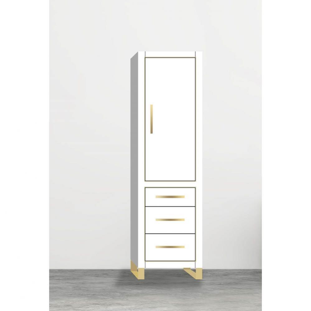 Madeli Estate 20''W x 18''D x 76''H Free Standing Linen Cabinet R Hi