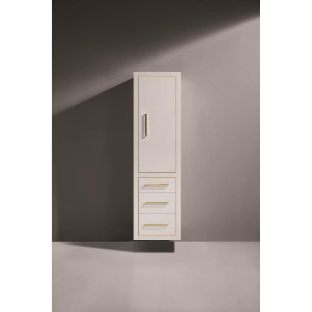 Madeli Villa 20'' Wall Hung Linen Cabinet R Hinged in Matte White