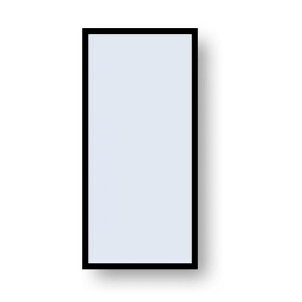 Madeli Accent Framed Mirror, 16'' x 36'' x 3/4'', Rectangle, Polishe