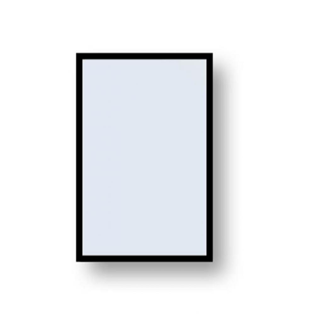 Madeli Accent Framed Mirror, 20'' x 30'' x 3/4'', Rectangle, Polishe