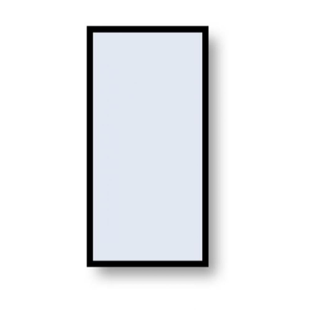 Madeli Accent Framed Mirror, 24'' x 48'' x 3/4'', Rectangle, Polishe