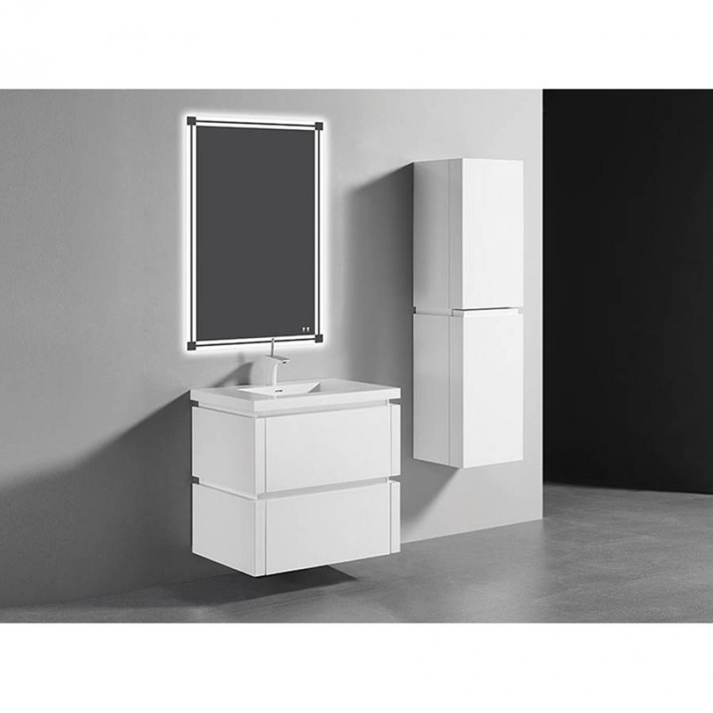 Cube 30''. White, Wall Hung Cabinet, 29-5/8'' X 22'' X 28'&apos