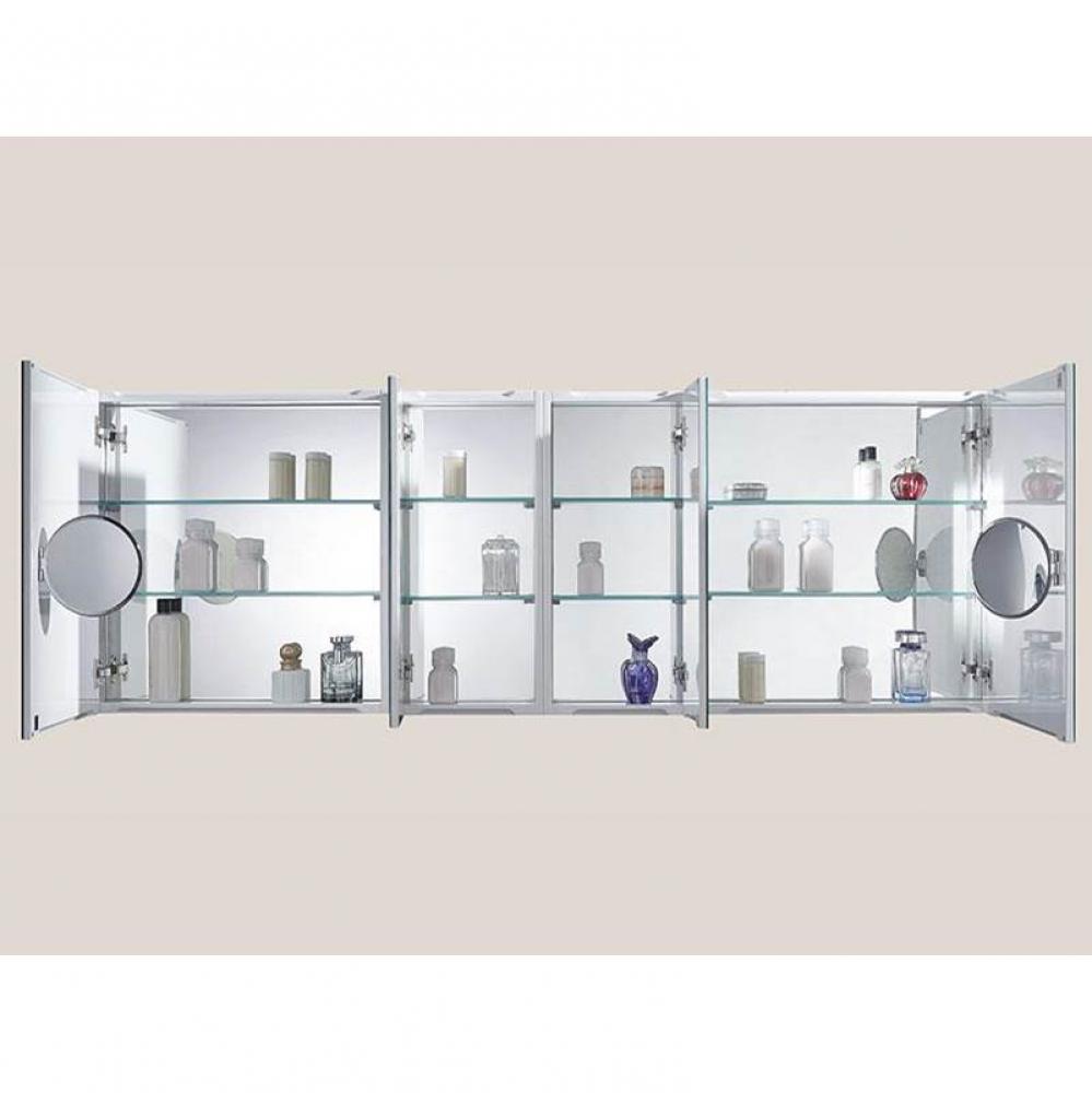 24''W X 30''H-Medicine Cabinet.Whisper Grey. Plain Mirror With Soft Closing Do