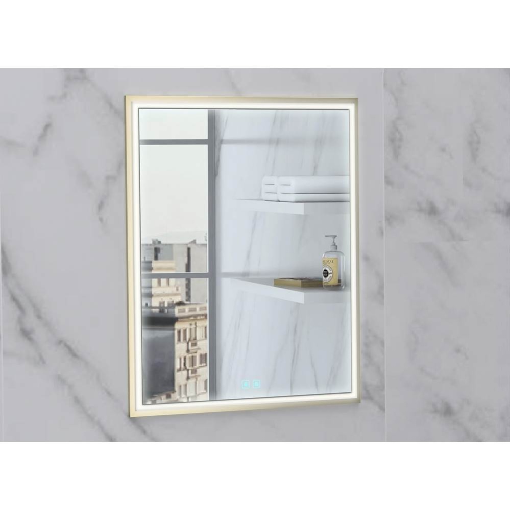 Illusion Lighted Mirrored Cabinet, Recessed Mount, 20'' x 36'' x 4-3/4'&a