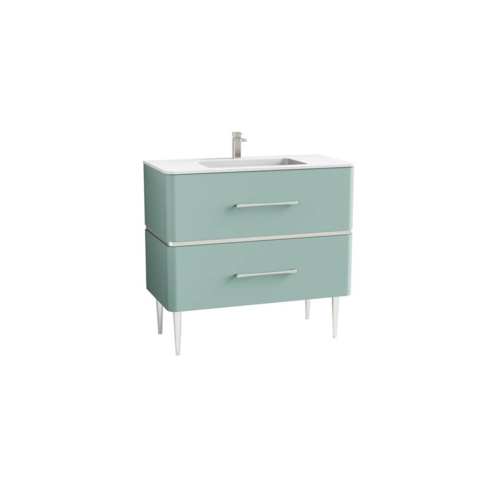 Perla 24'' Free Standing Cabinet Pastel Green/HW: Polished Chrome(PC)