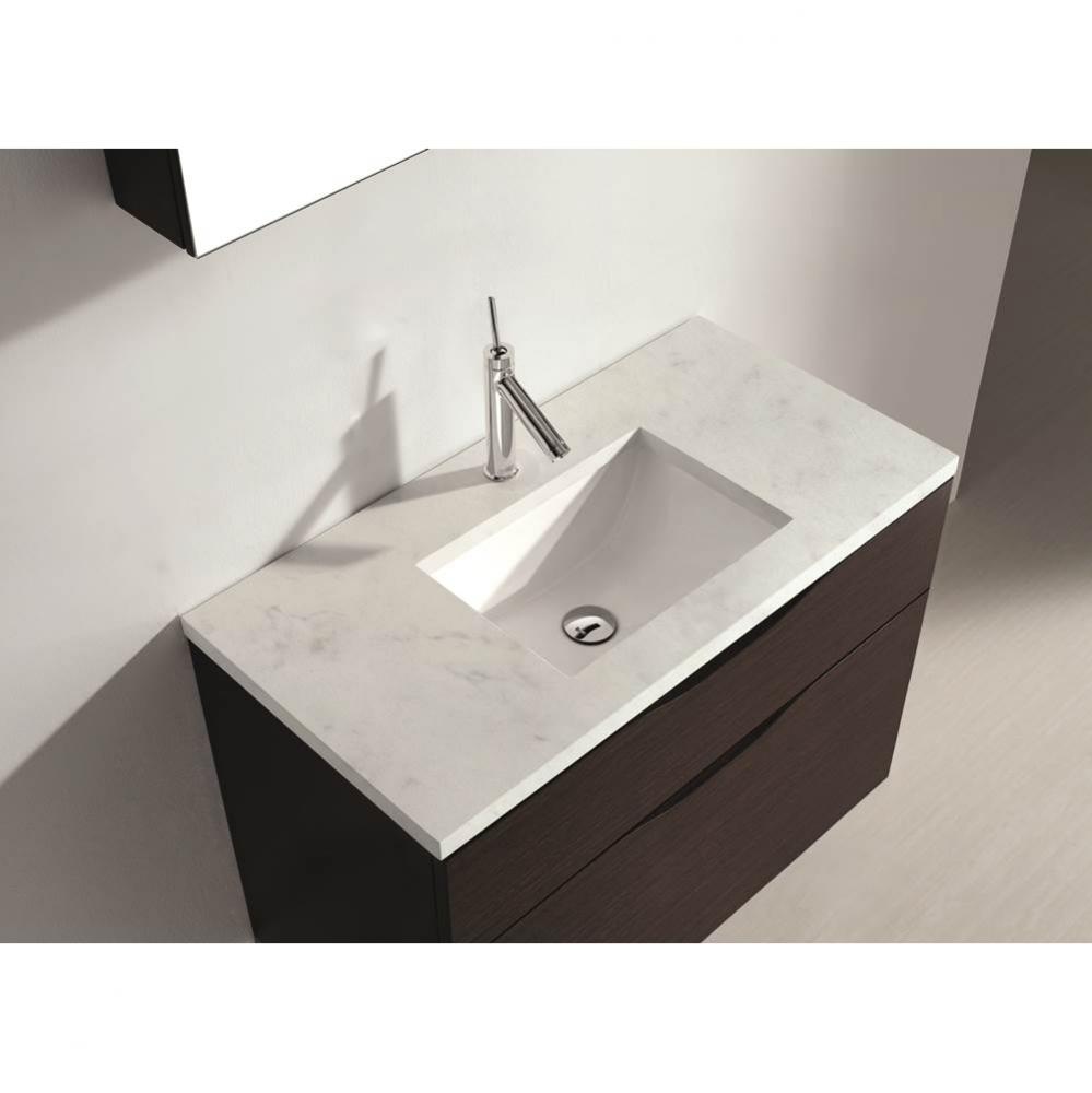 Quartzstone Countertop,  36'' x 18'' x 3/4'', Single Faucet Hole in
