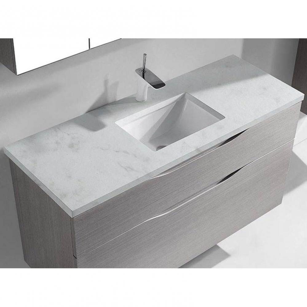 Madeli Quartzstone Countertop,  48'' x 18'' x 3/4'', Single Basin,