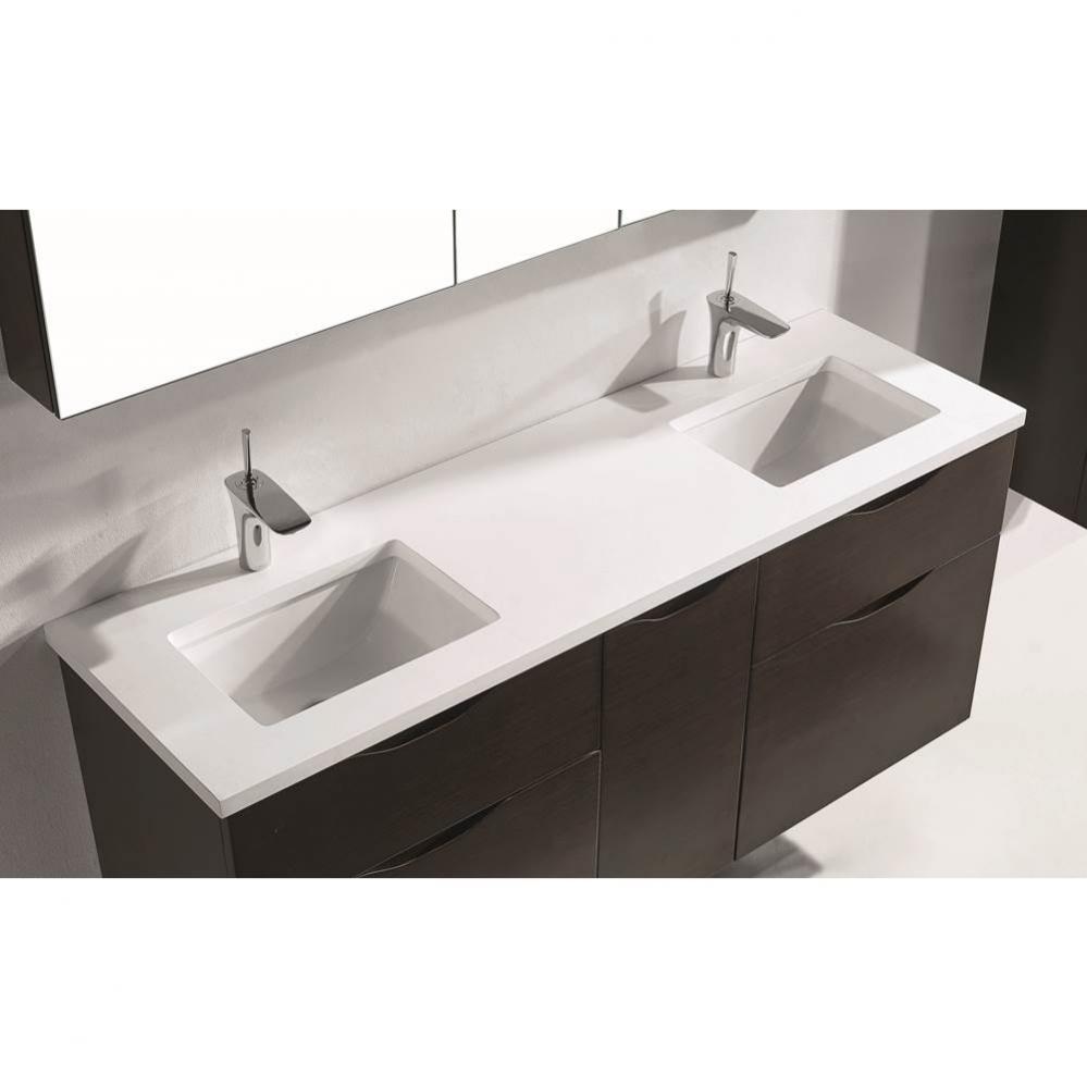 Madeli Quartzstone Countertop,  72'' x 18'' x 3/4'',  Single Faucet