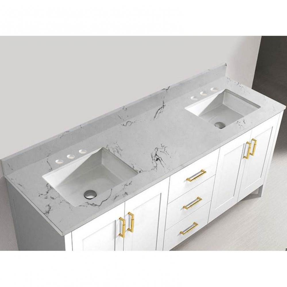 Madeli Quartzstone Countertop,  72'' x 18'' x 3/4'',  8''