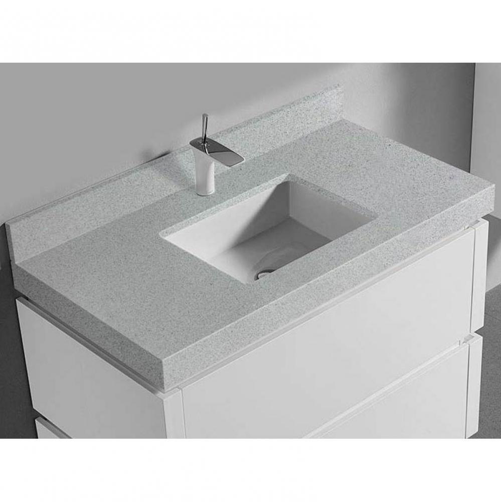 Madeli Quartzstone Countertop,  42'' x 22'' x 3'', Single Faucet Hol