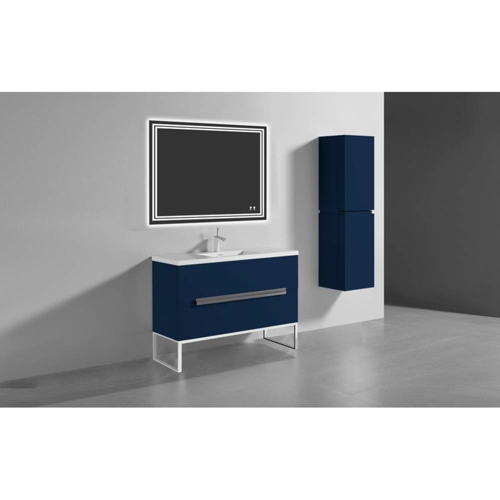 Soho 48C'' Free standing Vanity Cabinet in Coastal Grey/HW: Polished Chrome(PC)