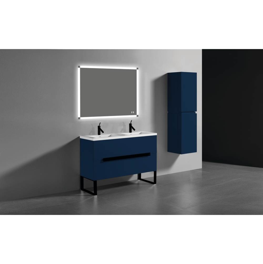 Soho 48D'' Free standing Vanity Cabinet in Coastal Grey/HW: Polished Chrome(PC)
