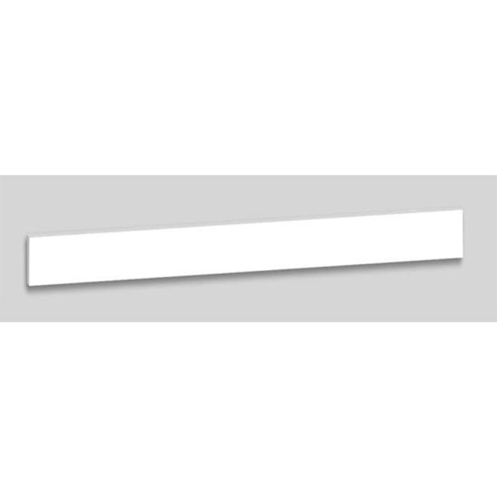 X-Stone Side Splah, 18'' x 4'' x 3/4'', Glossy White