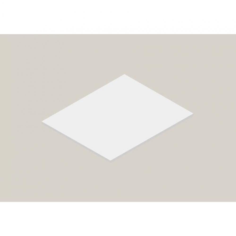 Madeli X-Stone Countertop, 24'' x 22'' x 3/4'', No Cut-out, Matte Wh