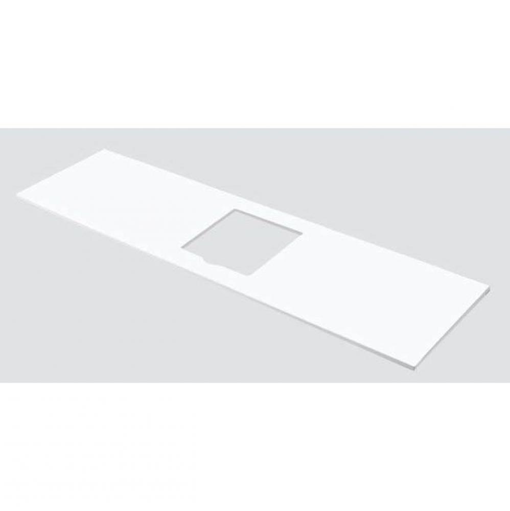 Madeli X-Stone Countertop, 60'' x 22'' x 3/4'', Cut-out for CB-7124-