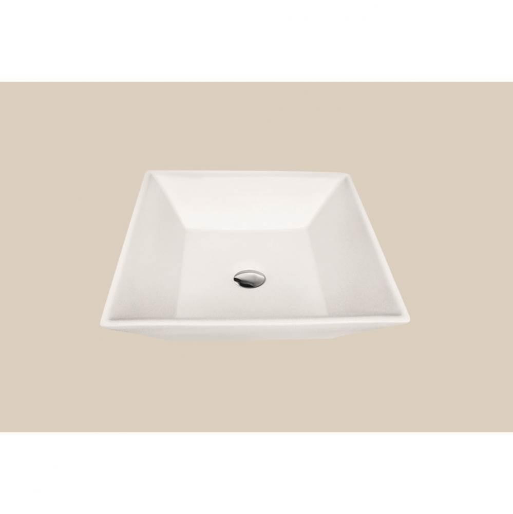 Madeli  Ceramic Basin CB-33-WH Above counter Square Shape