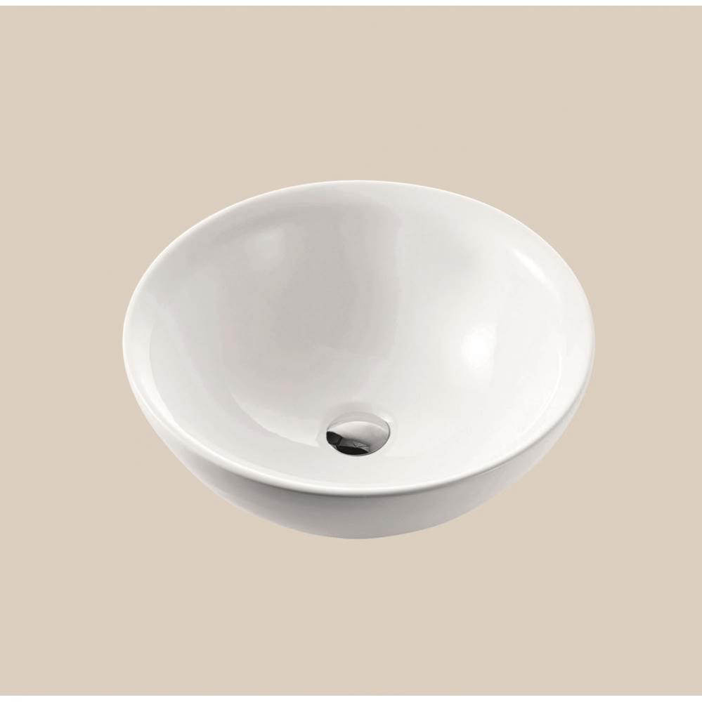 Ceramic Basin. Above Counter, Square. White, No Overflow, 16-5/16'' X 16-5/16'&apos