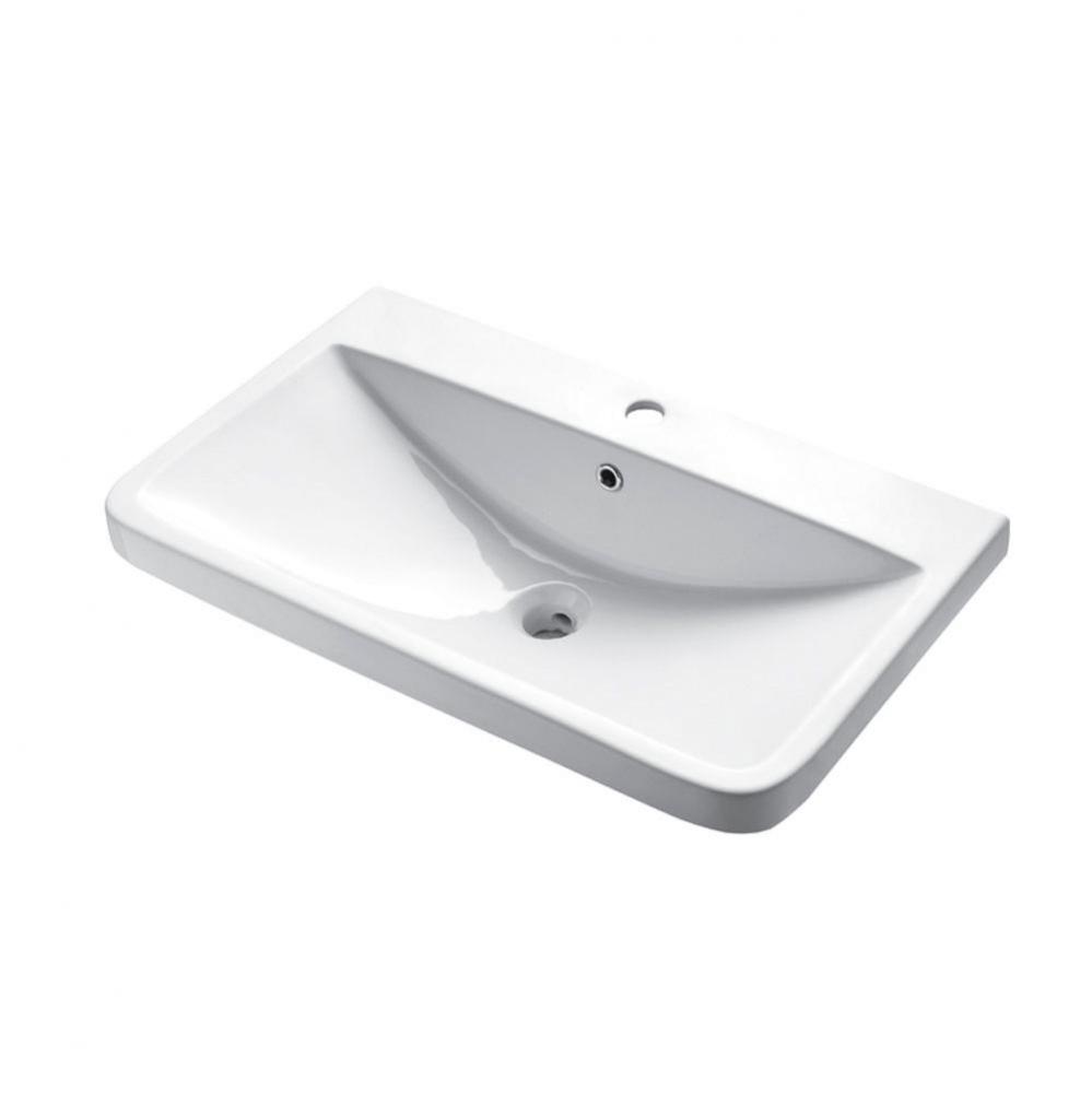 Madeli  Ceramic Basin CB-3018-R Semi-Recess Rectangular Shape