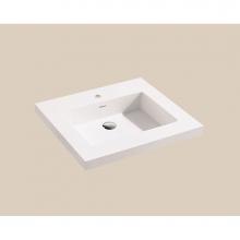 Madeli XTU2220-20-100-WH - Urban-22 20''W Solid Surface X-Stone Top/Basins