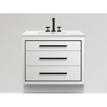 Madeli B700-30-001-MW-PC - Madeli Retro 30'' Free Standing Vanity Matte White/HW: Polished Chrome(PC)