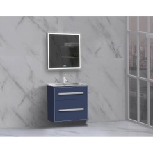 Madeli B450-24-002-SA-HP-PC - Apogee 24'' Wall hung Vanity Cabinet in Sapphire/HW: Polished Chrome(PC)