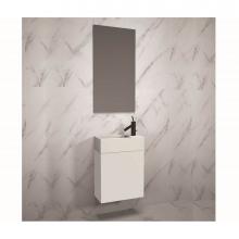 Madeli B050-19-002-WH - Madeli Petite 19'', Wall Hung Vanity Cabinet, White