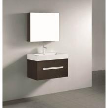 Madeli B070-30-002-WA-BN - Madeli Vogue 30'' Wall Hung Vanity Cabinet Walnut/HW: Brushed Nickel(BN)