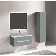 Madeli B070-36-002-TG-BN - Madeli Vogue 36'' Wall Hung Vanity Cabinet Studio Grey/HW: Brushed Nickel(BN)