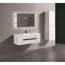 Madeli B070-48C-002-WH-PC - Madeli Vogue 48C'' Wall Hung Vanity Cabinet White/HW: Polished Chrome(PC)