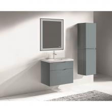 Madeli B100-30-022-TG - Madeli Bolano 30'' Wall hung Vanity Cabinet Studio Grey Finish