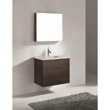 Madeli B100-30-022-WA - Madeli Bolano 30'' Wall hung Vanity Cabinet Walnut Finish