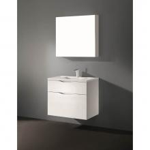 Madeli B100-30-022-WH - Madeli Bolano 30'' Wall hung Vanity Cabinet White Finish