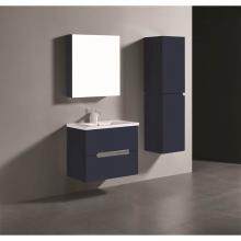 Madeli B300-30-002-SA-PC - Madeli Urban 30'' Wall hung Vanity Cabinet in Sapphire Finish/HW: Polished Chrome(PC)