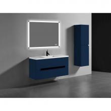 Madeli B300-48C-002-SA-PC - Madeli Urban 48C'' Wall hung  Vanity Cabinet in Sapphire Finish/HW: Polished Chrome(PC)