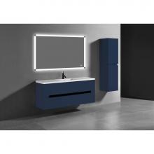 Madeli B300-60C-002-SA-PN - Madeli Urban 60C'' Wall hung Vanity Cabinet in Sapphire Finish/HW: Polished Nickel(PN)