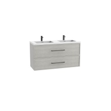 Madeli B305-48D-002-CG-HY-PC - Apex 48D'' Wall hung  Vanity Cabinet in Coastal Grey Finish/HW: Polished Chrome(PC)