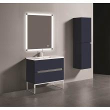 Madeli B400-36-001-LC-SA-PC - Madeli Soho 36'' Free standing Vanity Cabinet in Sapphire/HW: Polished Chrome(PC)