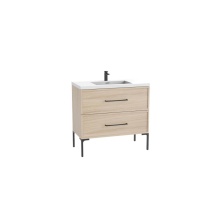 Madeli B405-48C-001-LY-NO-HY-PC - Peak 48C'' Free standing Vanity Cabinet in Natural Oak/HW: Polished Chrome(PC)
