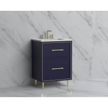 Madeli B465-24-001-LR-SA-HR-PC - Profile 24'' Free standing Vanity Cabinet in Sapphire/HW: Polished Chrome(PC)