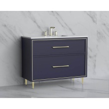 Madeli B465-42-001-LR-SA-HR-PC - Profile 42'' Free standing Vanity Cabinet in Sapphire/HW: Polished Chrome(PC)