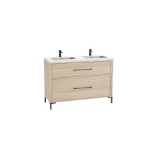 Madeli B466-48D-001-LY-NO-HY-PC - Profile SE 48D'' Free standing Vanity Cabinet in Natural Oak/HW: Polished Chrome(PC)