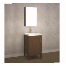 Madeli B710-20-001-BR-BN - Madeli Encore 20'' Free Standing Vanity Brandy/HW: Brushed Nickel(BN)