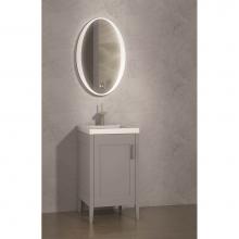 Madeli B710-20-001-TG-BN - Madeli Encore 20'' Free Standing Vanity Studio Grey/HW: Brushed Nickel(BN)