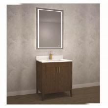 Madeli B710-24-001-BR-BN - Madeli Encore 24'' Free Standing Vanity Brandy/HW: Brushed Nickel(BN)